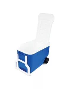FRIGO PASSIVO PORTATILE "WHILE COOL" CON RUOTE E MANIGLIA BLU 38 LT
