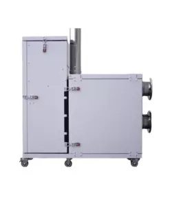 STUFA A PELLET SENZA CANNA FUMARIA PIROX "TURBOPELLET" BIANCO 11 KW