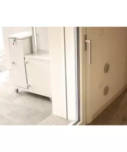STUFA A PELLET SENZA CANNA FUMARIA PIROX "TURBOPELLET" BIANCO 11 KW