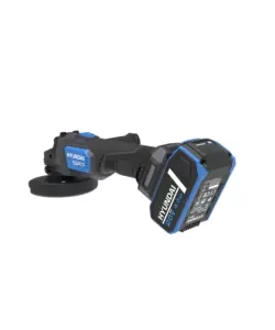KIT VALIGETTA SMERIGLIATRICE ANGOLARE A BATTERIA HYUNDAI DISCO 125 MM 20V 4AH E CARICABATTERIE - COD. 25859