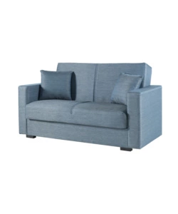 DIVANO LETTO "AFRODITE" 2 POSTI GRIGIO-BLU 155X80X87 CM
