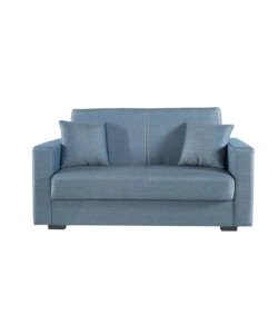 DIVANO LETTO "AFRODITE" 2 POSTI GRIGIO-BLU 155X80X87 CM