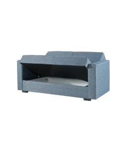DIVANO LETTO "AFRODITE" 2 POSTI GRIGIO-BLU 155X80X87 CM