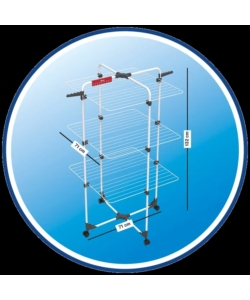 STENDIBIANCHERIA VERTICALE VILEDA "MIXER 3" IN ACCIAIO, 71X71X132 CM
