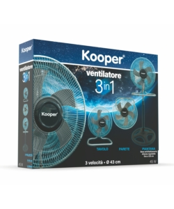 VENTILATORE A PIANTANA KOOPER "3IN1" NERO 45W