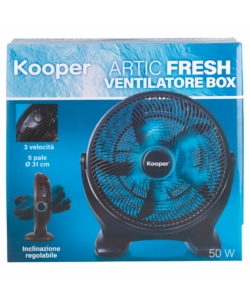 VENTILATORE DA TAVOLO KOOPER NERO 50W