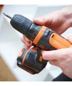 KIT VALIGETTA TRAPANO AVVITATORE A BATTERIA BLACK+DECKER "BDCDD12KB-QW" 2 BATTERIE 10,8V 1,5AH