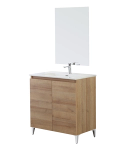 MOBILE BAGNO DA APPOGGIO "REVITAL" ROVERE, 80X46X86 CM