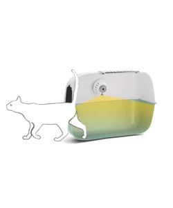 DISPOSITIVO ELETTRONICO PER ELIMINAZIONE CATTIVI ODORI NELLE LETTIERE PER GATTI FERPLAST "GENICAIR" CON RICARICA TRAMITE USB