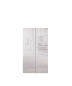 ARMADIO MULTIUSO ALTO "FRAME" BIANCO LUCIDO, 63X35X114 CM