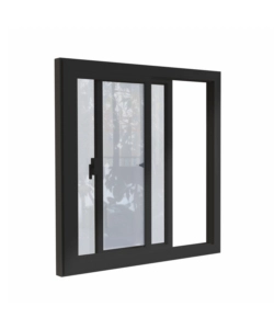 FINESTRA A DUE ANTE SCORREVOLI ARTPLAST IN ALLUMINIO PER CASETTA MODULARE 95X92,5 CM