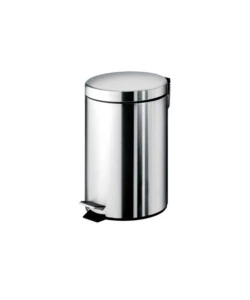 PORTARIFIUTI GEDY "ARGENTA" CROMATO IN ACCIAIO 31,8X20,5X26,5 CM