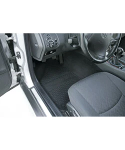 TAPPETINI AUTO GRAN PREE "DRENA" IN PVC NERO 4 PEZZI