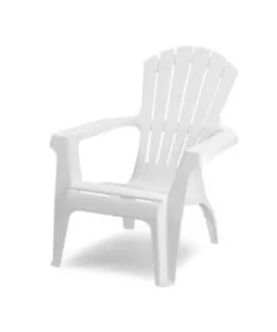 POLTRONA DA ESTERNO "DOLOMITI" IN POLIPROPILENE BIANCO 75X86X86 CM