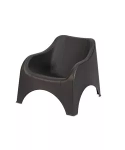 POLTRONA DA ESTERNO "NUVOLA" IN POLIPROPILENE ANTRACITE 79X81X71 CM