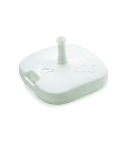 BASE PER OMBRELLONE QUADRATA IN POLIPROPILENE BIANCO 44X44X12