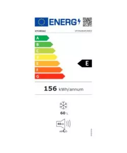 CONGELATORE VERTICALE HYUNDAI "VFHN-08SM3WE0" BIANCO 60 L 47,5X45X85 CM CLASSE ENERGETICA E