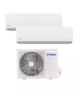 CLIMATIZZATORE CALDO FREDDO HYUNDAI POMPA DI CALORE 4 IN 1 "WSHN-DUAL 093+123" DUALSPLIT E UNITA' ESTERNA 9000 + 12000 BTU CON WI-FI