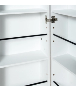 SCARPIERA 2 ANTE BELLAHOME CON ANTE SALVASPAZIO BIANCO 80X33,4X180 CM