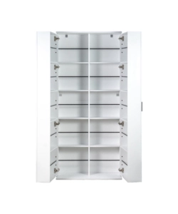 SCARPIERA 2 ANTE BELLAHOME CON ANTE SALVASPAZIO BIANCO 80X33,4X180 CM