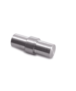 KIT 5 PEZZI RACCORDO LINEARE PER TONDINO IN ACCAIO INOX SATINATO