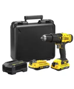 KIT VALIGETTA TRAPANO AVVITATORE A PERCUSSIONE A BATTERIA STANLEY FATMAX "SFMCD711D22-QW" 2 BATTERIE 18V 2AH