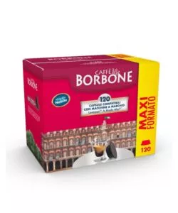 CAPSULE CAFFÈ BORBONE "MISCELA NOBILE" COMPATIBILI CON LAVAZZA "A MODO MIO", 120 PEZZI