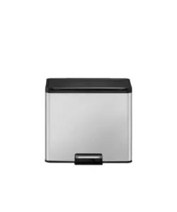 PATTUMIERA A PEDALE EKO "ESSENTIAL" IN ACCIAIO INOX SILVER 20+9 L