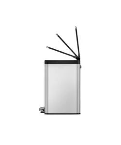 PATTUMIERA A PEDALE EKO "ESSENTIAL" IN ACCIAIO INOX SILVER 20+9 L