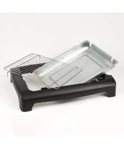 BARBECUE ELETTRICO CON PIEDISTALLO E GRIGLIA 34X24,5 CM