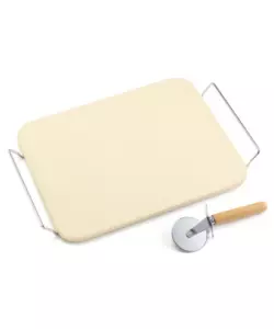 SET PIETRA E ROTELLA TAGLIAPIZZA OMPAGRILL 30X38 CM