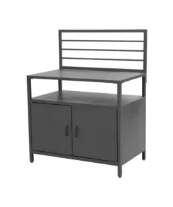 CUCINA DA ESTERNO MODULARE OMPAGRILL "MODULO 2" IN ALLUMINIO NERO 61,5X100X130 CM