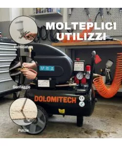 COMPRESSORE ARIA LUBRIFICATO SYSTEM+ 24L 2 HP