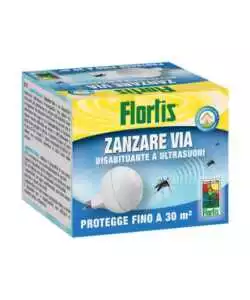 DISPOSITIVO ANTIZANZARE AD ULTRASUONI FLORTIS "ZANZARE VIA" 220V