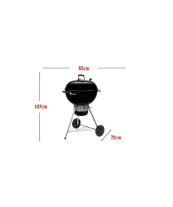 BARBECUE A CARBONE WEBER "MASTER TOUCH E-5750 SLATE" NERO CON GRIGLIA 57 CM
