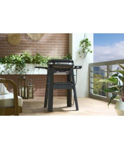 BARBECUE ELETTRICO WEBER "LUMIN COMPACT SMART" NERO CON GRIGLIA 43X28 CM