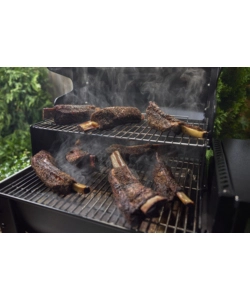 BARBECUE A PELLET WEBER "SMOQUE" NERO CON GRIGLIA 56X45 CM