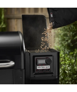 BARBECUE A PELLET WEBER "SMOQUE XL" NERO CON GRIGLIA 86X45 CM