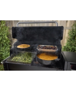 BARBECUE A PELLET WEBER "SMOQUE XL" NERO CON GRIGLIA 86X45 CM