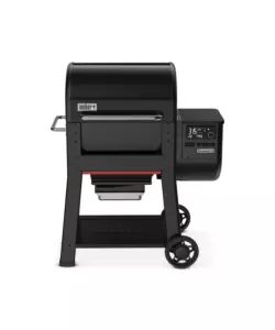 BARBECUE A PELLET WEBER "SEARWOOD" NERO CON GRIGLIA 61X45 CM