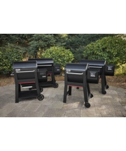 BARBECUE A PELLET WEBER "SEARWOOD XL" NERO CON GRIGLIA 91X45 CM