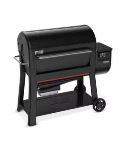 BARBECUE A PELLET WEBER "SEARWOOD XL" NERO CON GRIGLIA 91X45 CM
