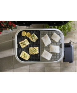 BARBECUE ELETTRICO WEBER "LUMIN SMART BLACK" NERO CON GRIGLIA 49X33 CM
