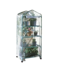 TELO DI RICAMBIO VERDEMAX PER SERRA AZALEA 4 RIPIANI IN TNT TRASPARENTE 70X50X158 CM