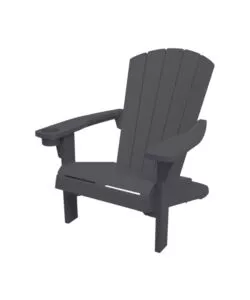 POLTRONA DA ESTERNO KETER "ALPINE ADIRONDACK" IN POLIPROPILENE GRAFITE EFFETTO LEGNO 80,5X95,5X93 CM