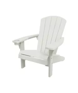 POLTRONA DA ESTERNO KETER "ALPINE ADIRONDACK" IN POLIPROPILENE BIANCO EFFETTO LEGNO 80,5X95,5X93 CM
