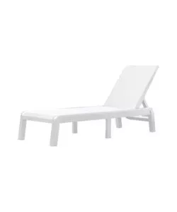 SDRAIO RECLINABILE E RIPIEGABILE KETER "FORMENTERA" IN POLIPROPILENE BIANCO 187,5X58X29 CM