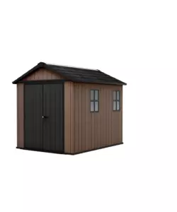 CASETTA DA GIARDINO KETER "NEWTON+ 759/975" IN RESINA MARRONE DOPPIA OPZIONE MONTAGGIO 287X230X246 CM