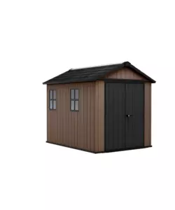 CASETTA DA GIARDINO KETER "NEWTON+ 759/975" IN RESINA MARRONE DOPPIA OPZIONE MONTAGGIO 287X230X246 CM