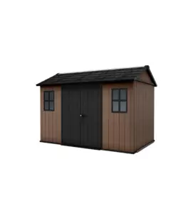 CASETTA DA GIARDINO KETER "NEWTON+ 7511/1175" IN RESINA MARRONE DOPPIA OPZIONE MONTAGGIO 350X230X246 CM